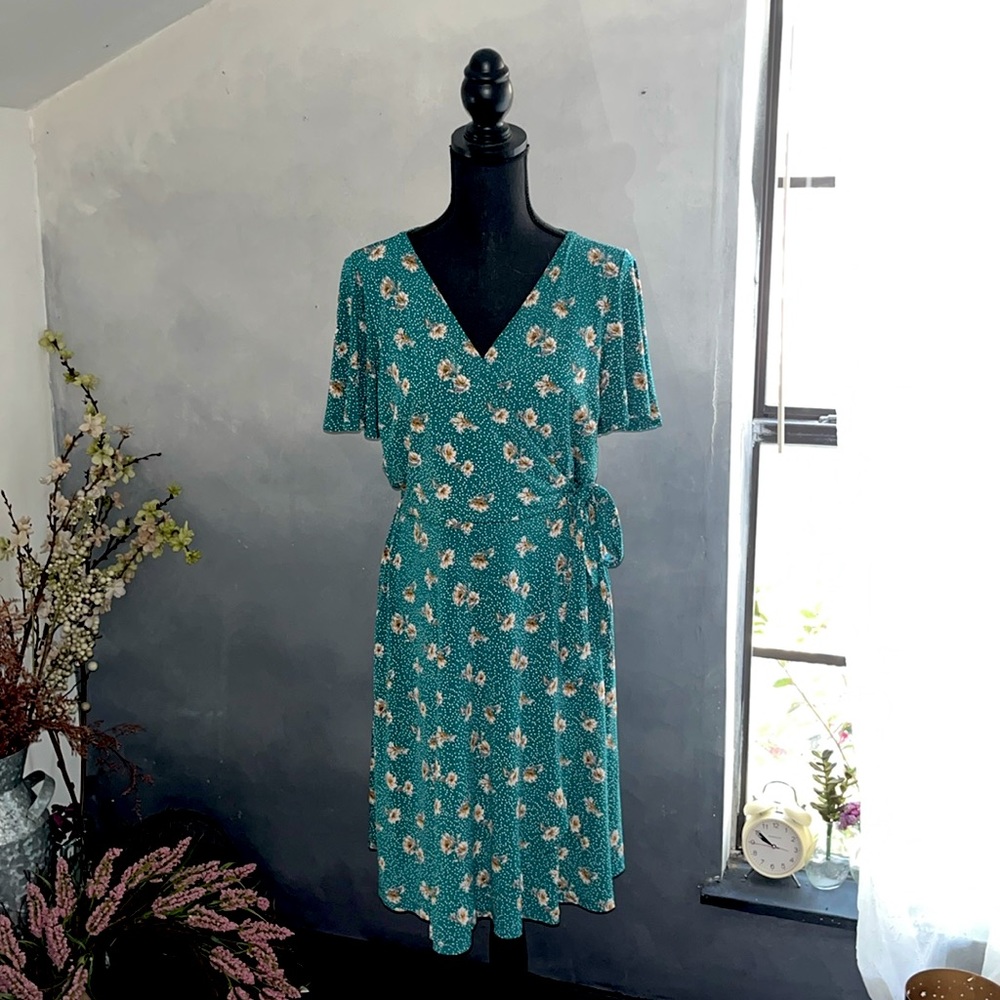 Green floral Kaileigh dress - Tawny style